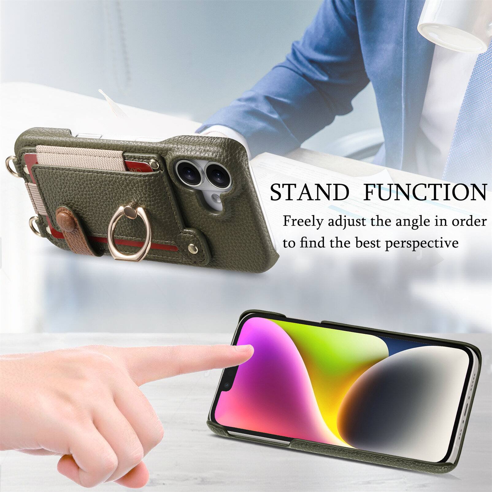 STAND FUNCTION  
Freely adjust the angle in order to find the best perspective