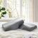 Front. Peace Nest - Peace Nest Cervical Memory Foam Contour Bed Pillows Set of 2 - Gray.