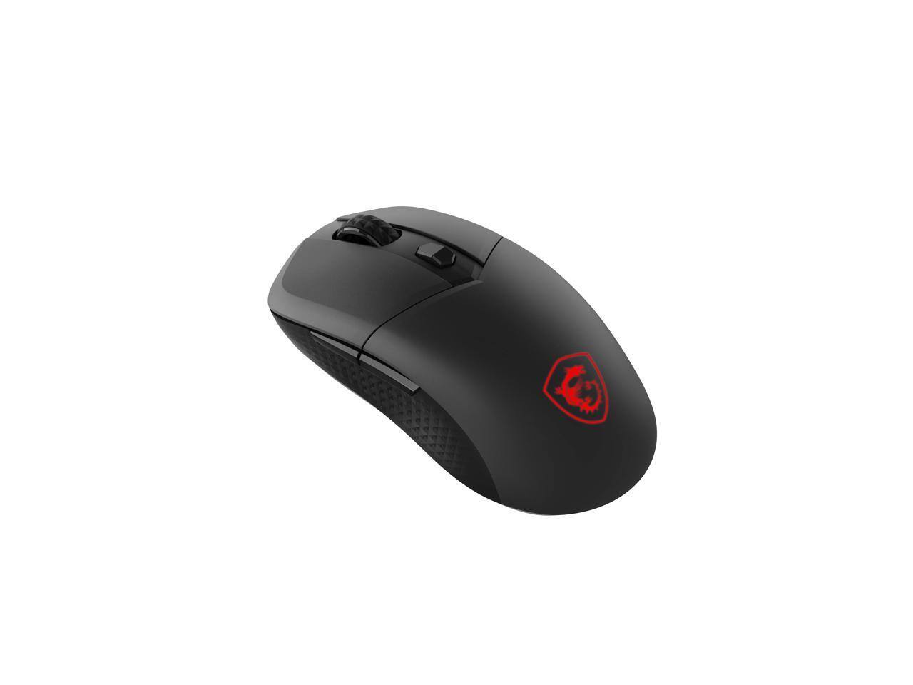 Alt View 1. MSI - MSI VERSA 300 2.4GHz Wireless Bluetooth 5.3 Optical Gaming Mouse - Black.