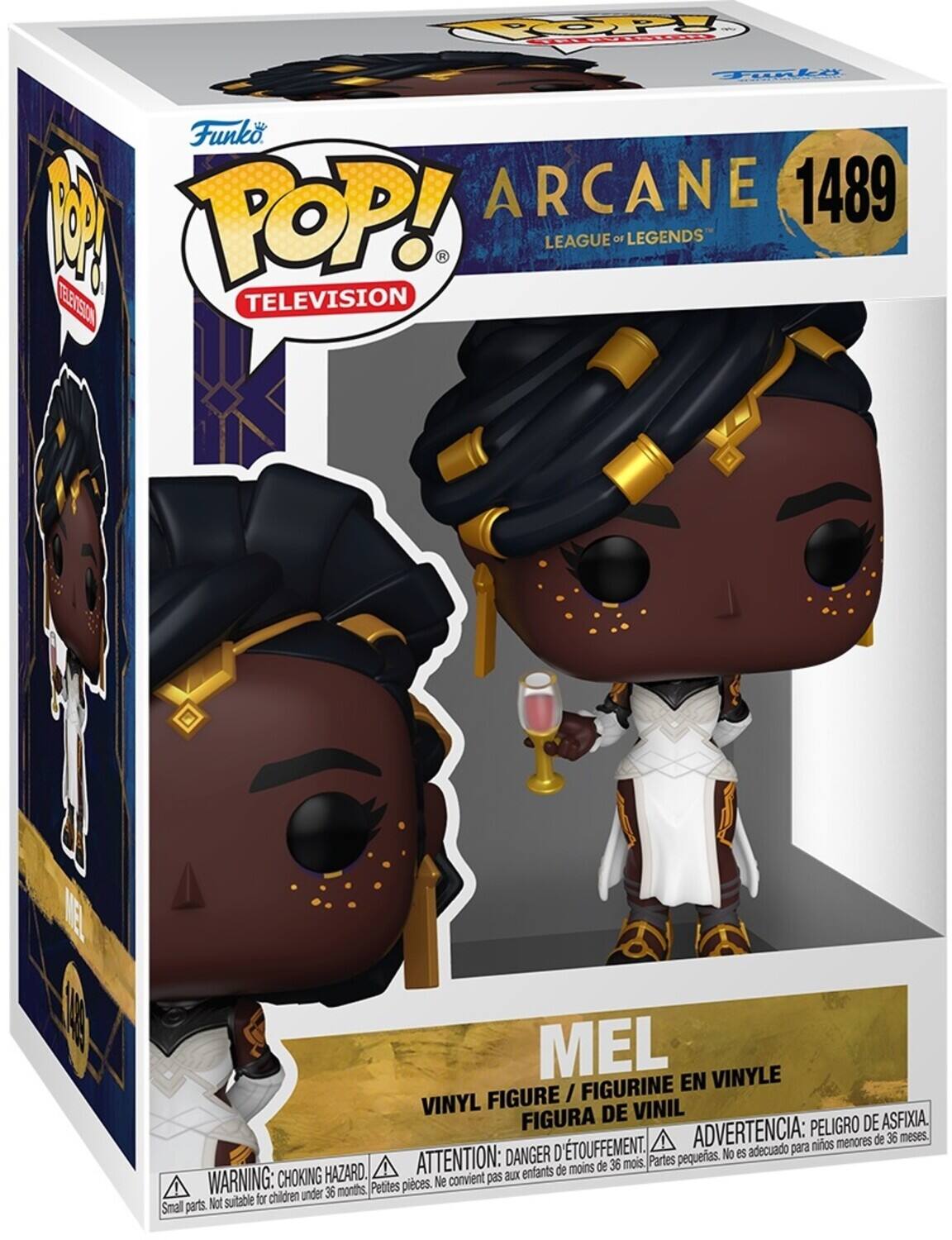 Funko POP! ARCANE 1489 LEAGUE OF LEGENDS TELEVISION MEL EN VINYLE FIGURE / FIGURINE VINYL DE VINIL FIGURA ADVERTENCIA: PELIGRO DE ASFIXIA. menores de 36 meses. D'TOUFFEMENT. adecuado para niños ATTENTION: DANGER peligrosos. No es acostumado para niños menores de 36 meses WARNING: CHOKING HAZARD. Petites pièces. Ne convient pas aux enfants de moins de 36 mois. Small parts. Not suitable for children under 36 months.