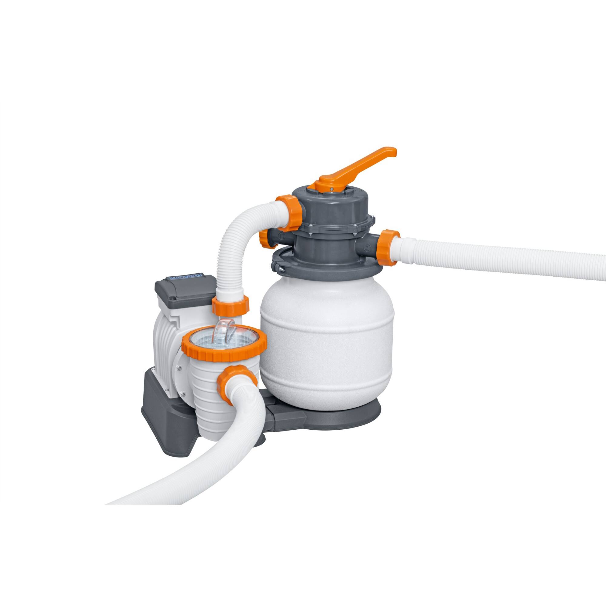 Alt View 7. Bestway - Bestway Hydrium 15' x 48" Round Steel Wall Above Ground Swimming Pool Set, Gray - Gray.