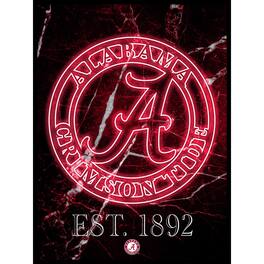 Fan Creations - Alabama Crimson Tide 12'' x 16'' Framed Circle Logo Print - Black