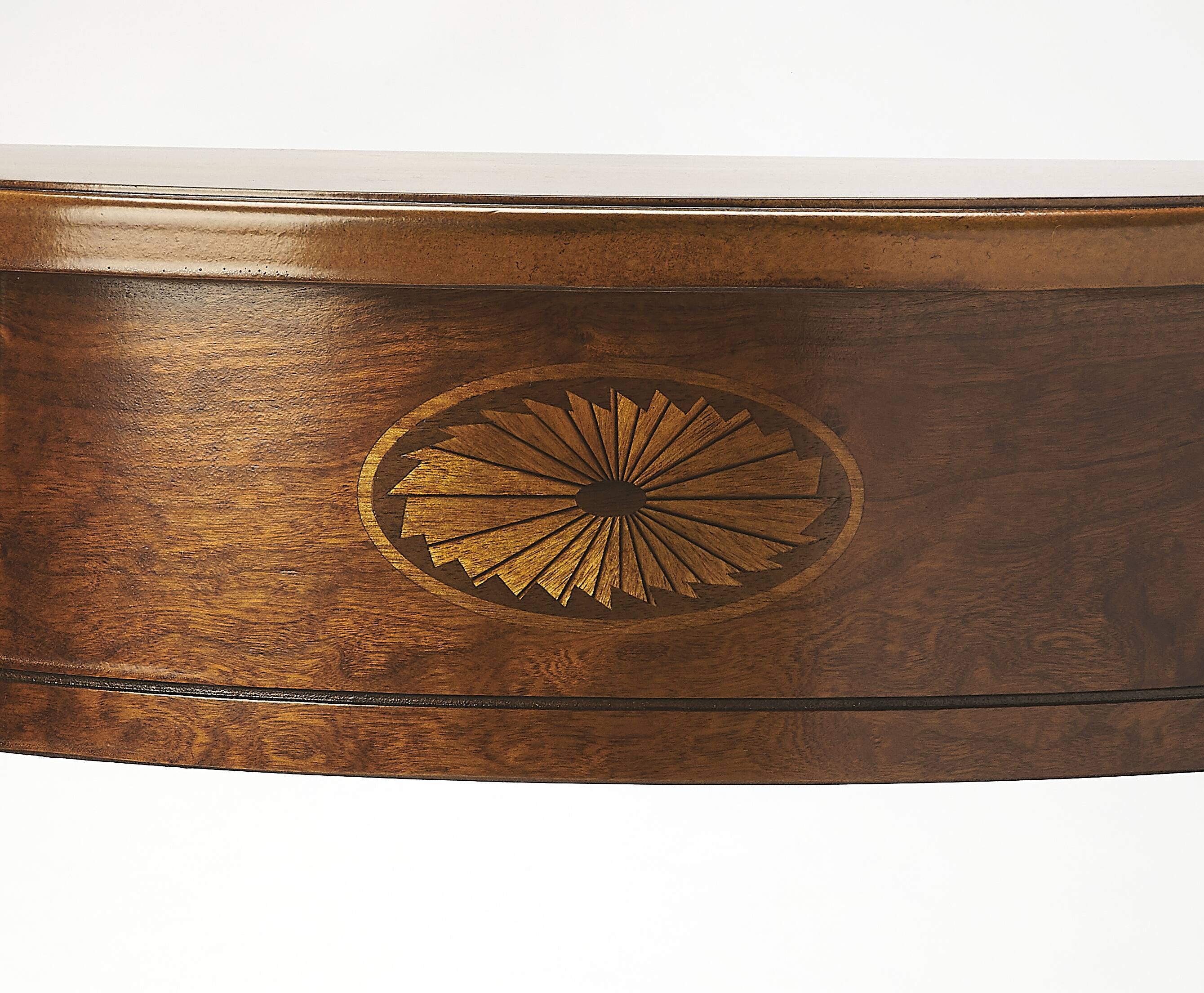 Alt View 2. Butler Specialty - Chester 20 in. W Demilune Wood Traditional Console Table - Medium Brown.