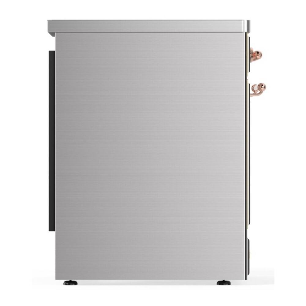 Alt View 6. ILVE - ILVE Majestic II Series  30 in. Induction Range with 4 Induction Elements (Copper Trim) - Stainless Steel.