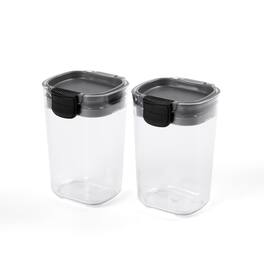 Progressive International - ProKeeper+ Airtight Seasoning Storage Containers, Set of 2, Plastic - Clear
