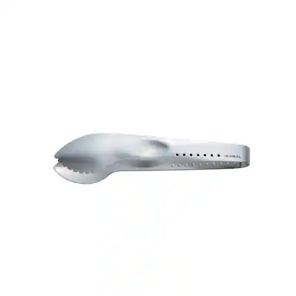 Front. Global - 7" Cookie Tongs & Spoon - Silver.