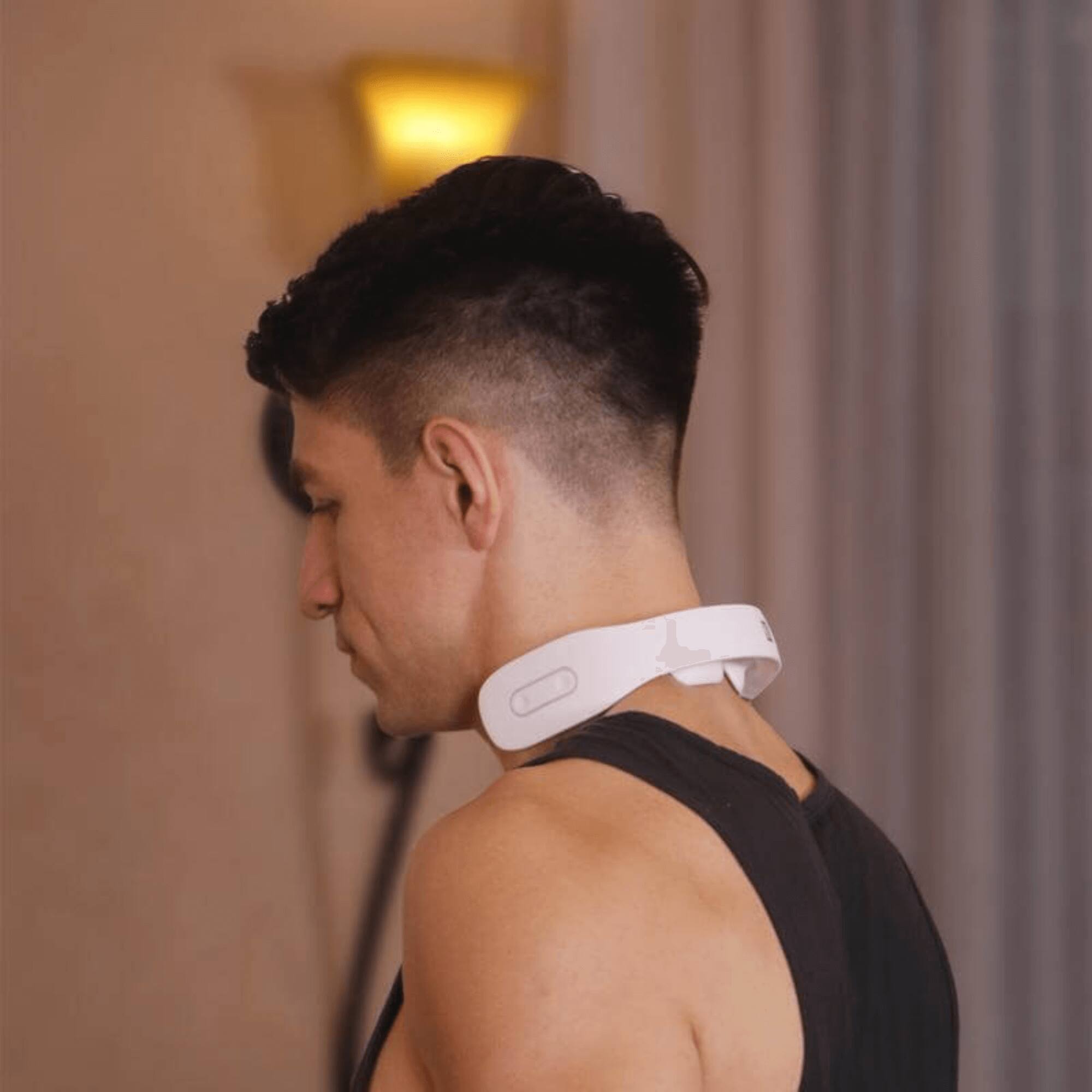 Alt View 1. Bella2Bello - K3 White Intelligent Neck Massager - White.