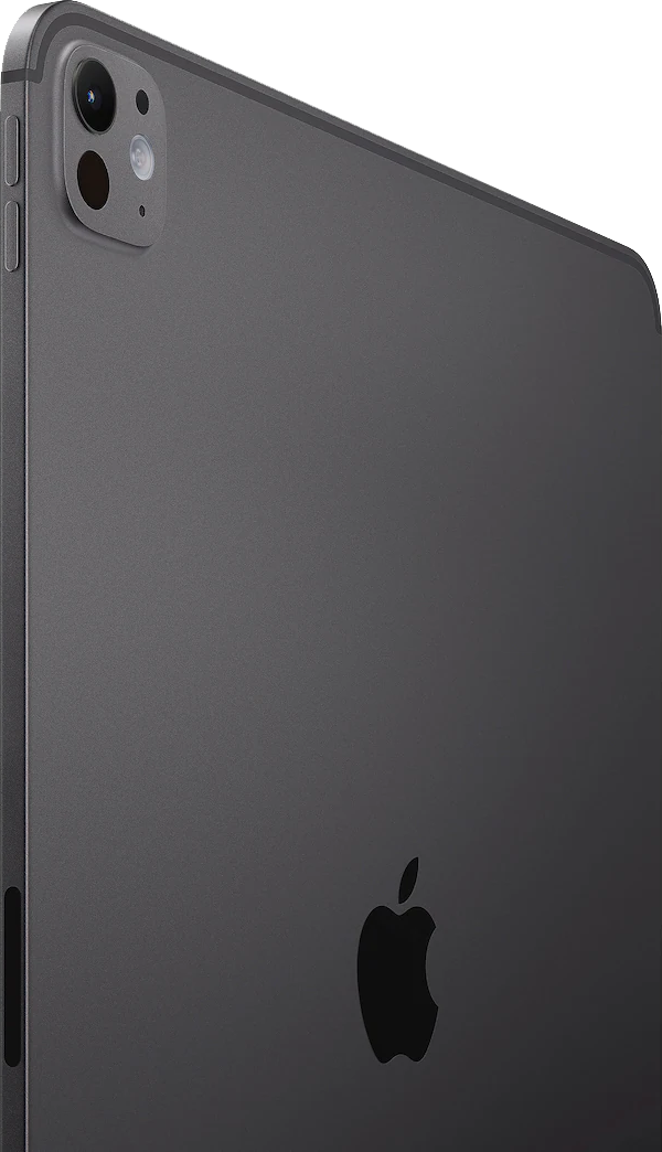 Alt View 2. Apple - 13-inch iPad Pro M4 chip Built for Apple Intelligence Wi-Fi + Cellular 1TB with OLED Nano Texture Glass - Space Black.