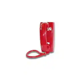 Viking - Wall Phone with Built-in Ringer, No Dial Pad, Color - Red