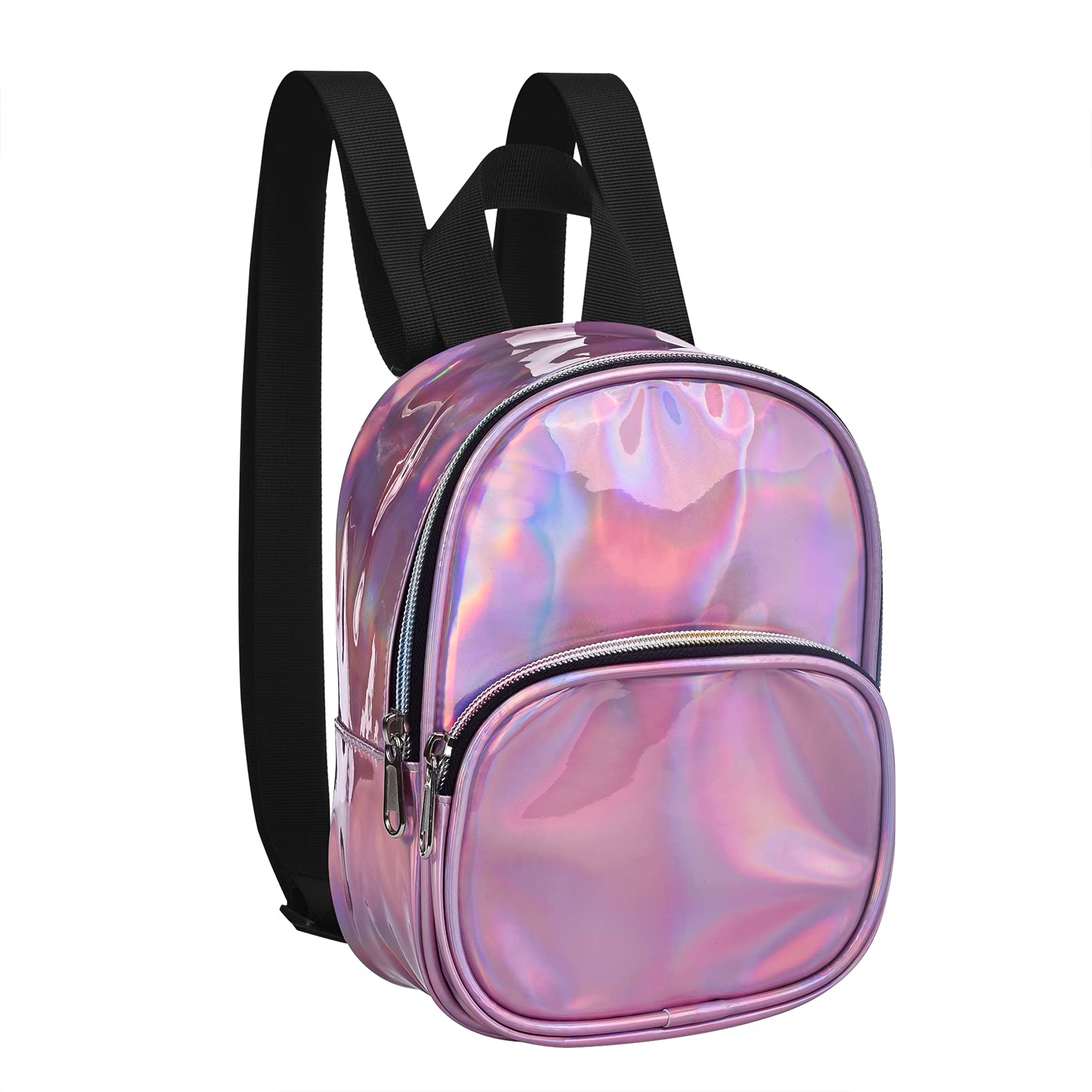 Pacoar Cade - Clear Backpack For Stadium Events Small 11.5x9.5x6 Concert Sport Work Travel - Pink-Mini
