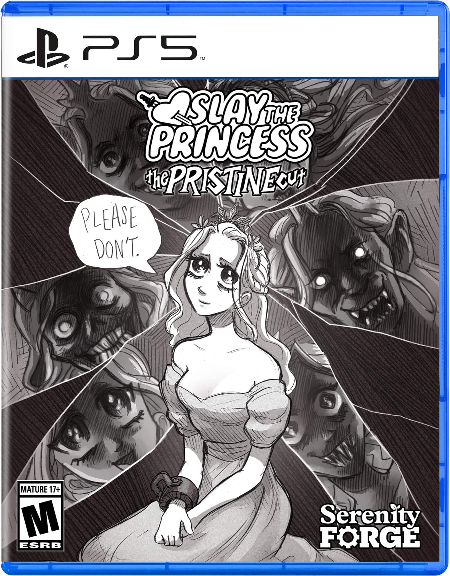 PS5 M Slay the Princess the PristineCut PLEASE DON'T. Mature 17+ ESRB Serenity Forge