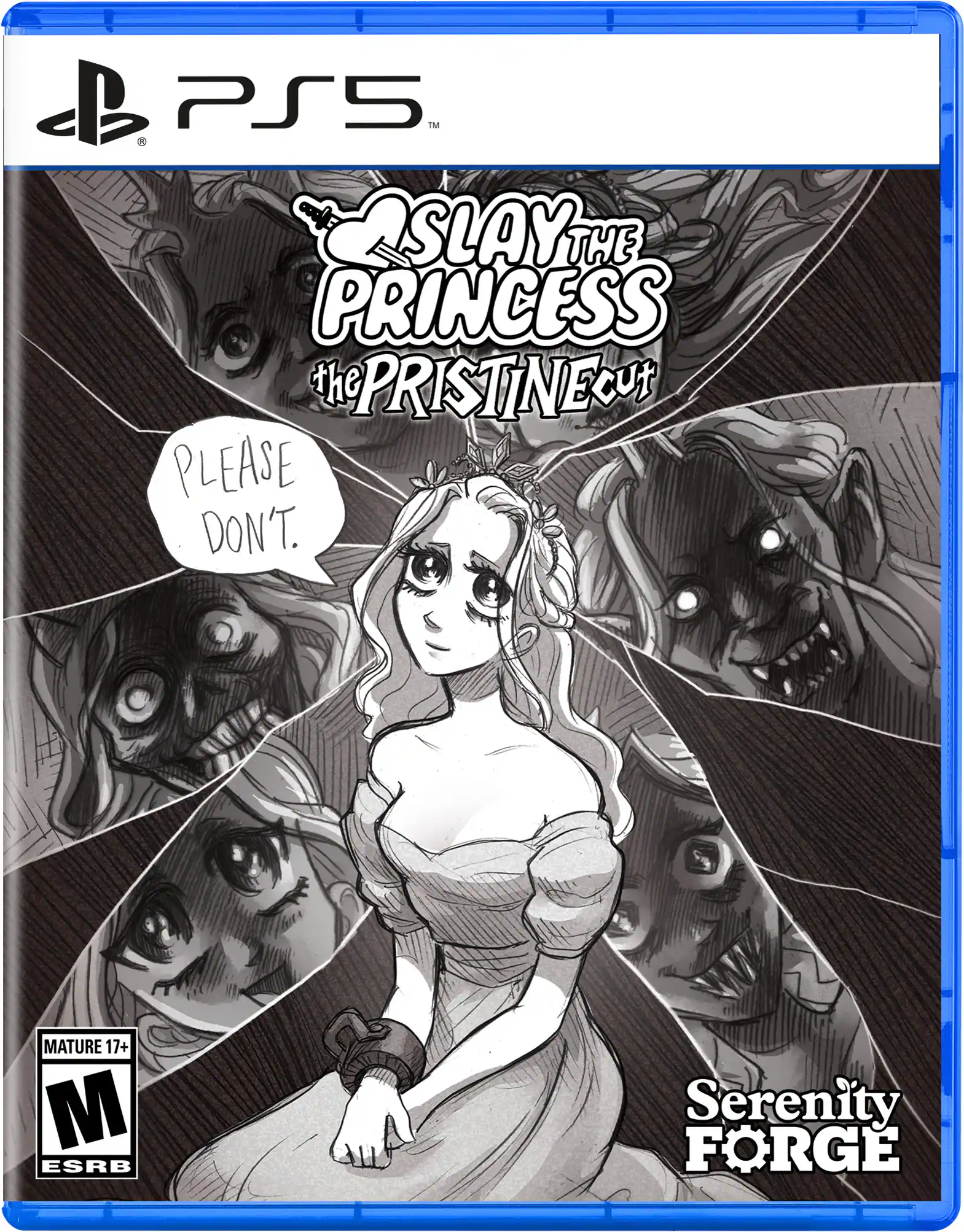PS5 M Slay the Princess the PristineCut PLEASE DON'T. Mature 17+ ESRB Serenity Forge - M (Mature 17+)