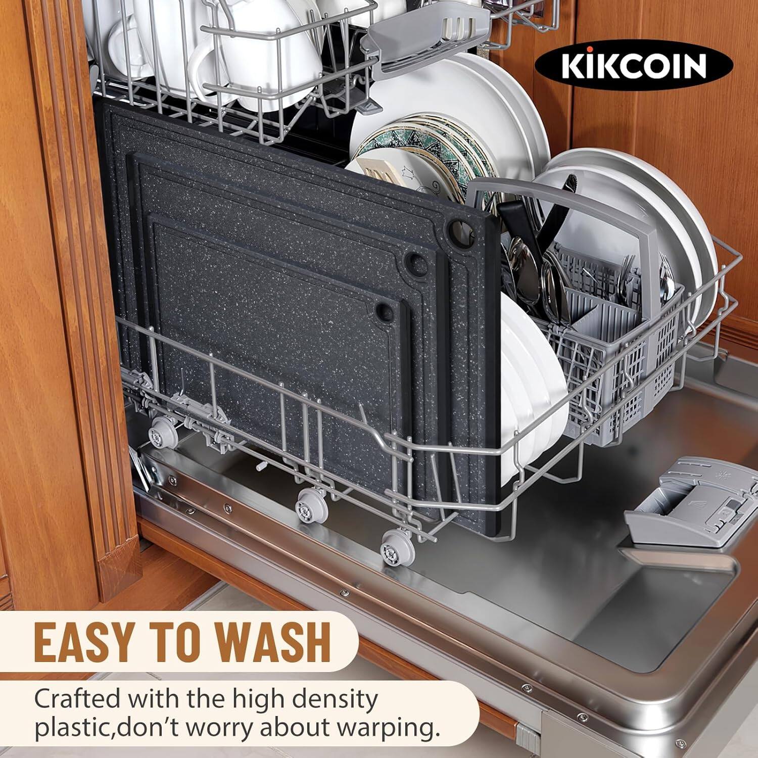 KIKCOIN

EASY TO WASH

Crafted with high-density plastic, don't worry about warping.