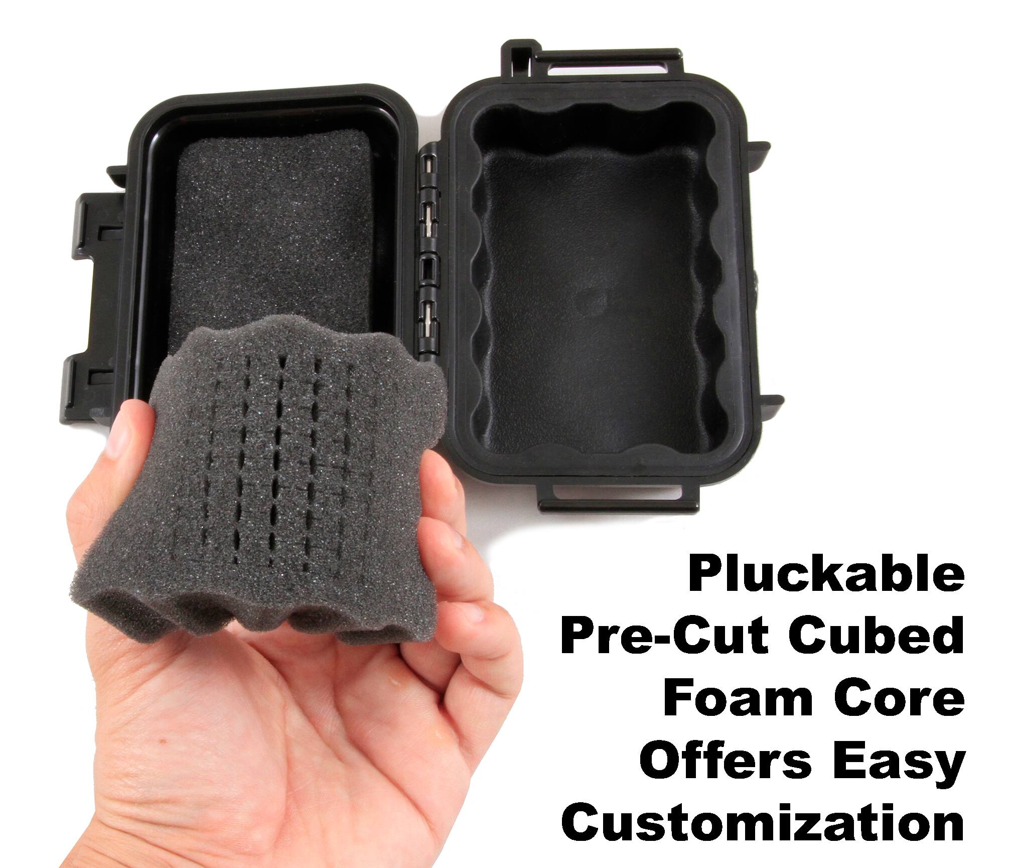 Pluckable Pre-Cut Cubed Foam Core Offers Easy Customization