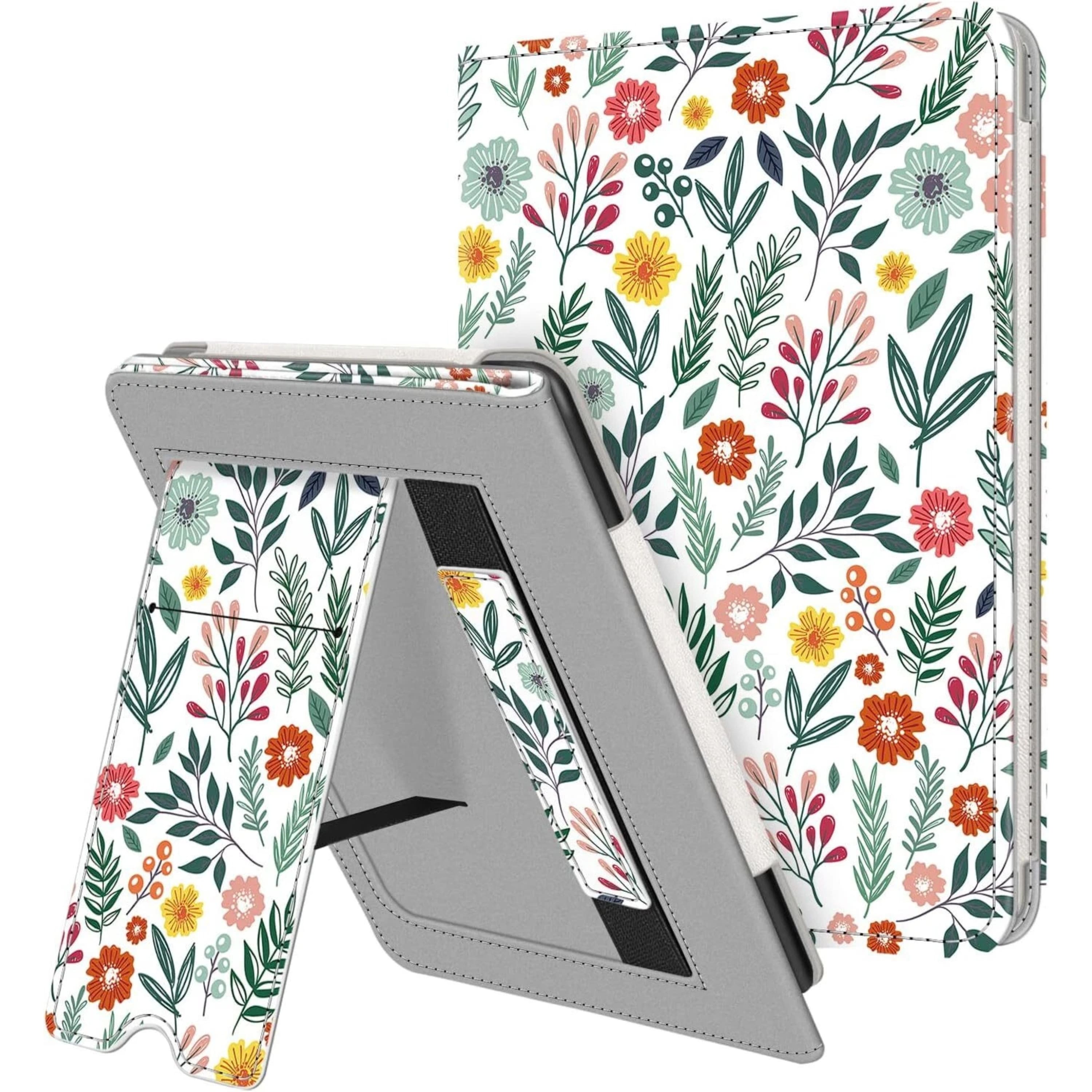 Kitcheniva - PU Leather Stand Case For 6 Inch All New Kindle 11th Gen 2024 2022 - Spring Bloom