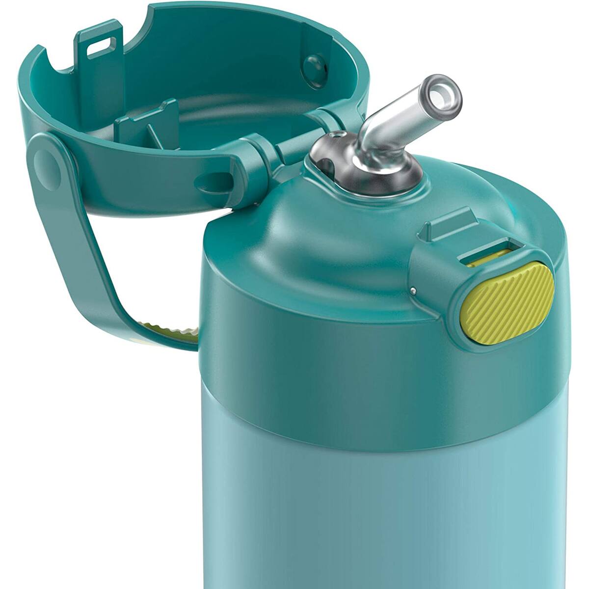 Alt View 4. Thermos - Thermos 12 oz. Kid's Funtainer Insulated Water Bottle - Blue/Green - Blue/Green.