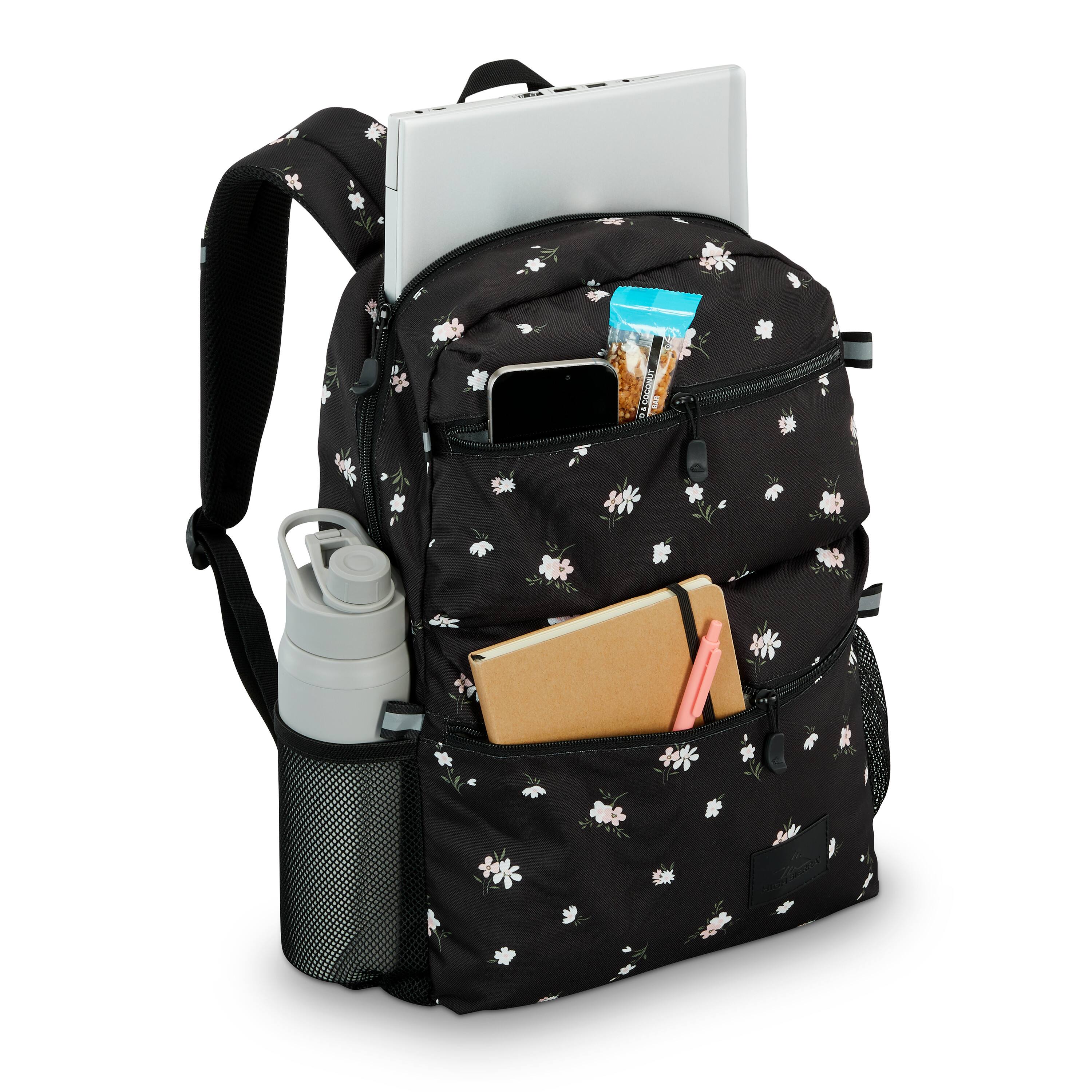 Back. High Sierra - BTS 2020 Everclass Backpack - Floral / Black.