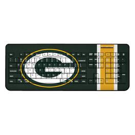 Keyscaper - Green Bay Packers Stripe Wireless Keyboard - Multicolor