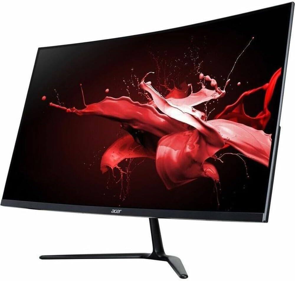 Left. Acer - Nitro EDT320Q S3 31.5" LCD Monitor 180Hz 1920x1080 Full HD 1ms Response Time - Black.