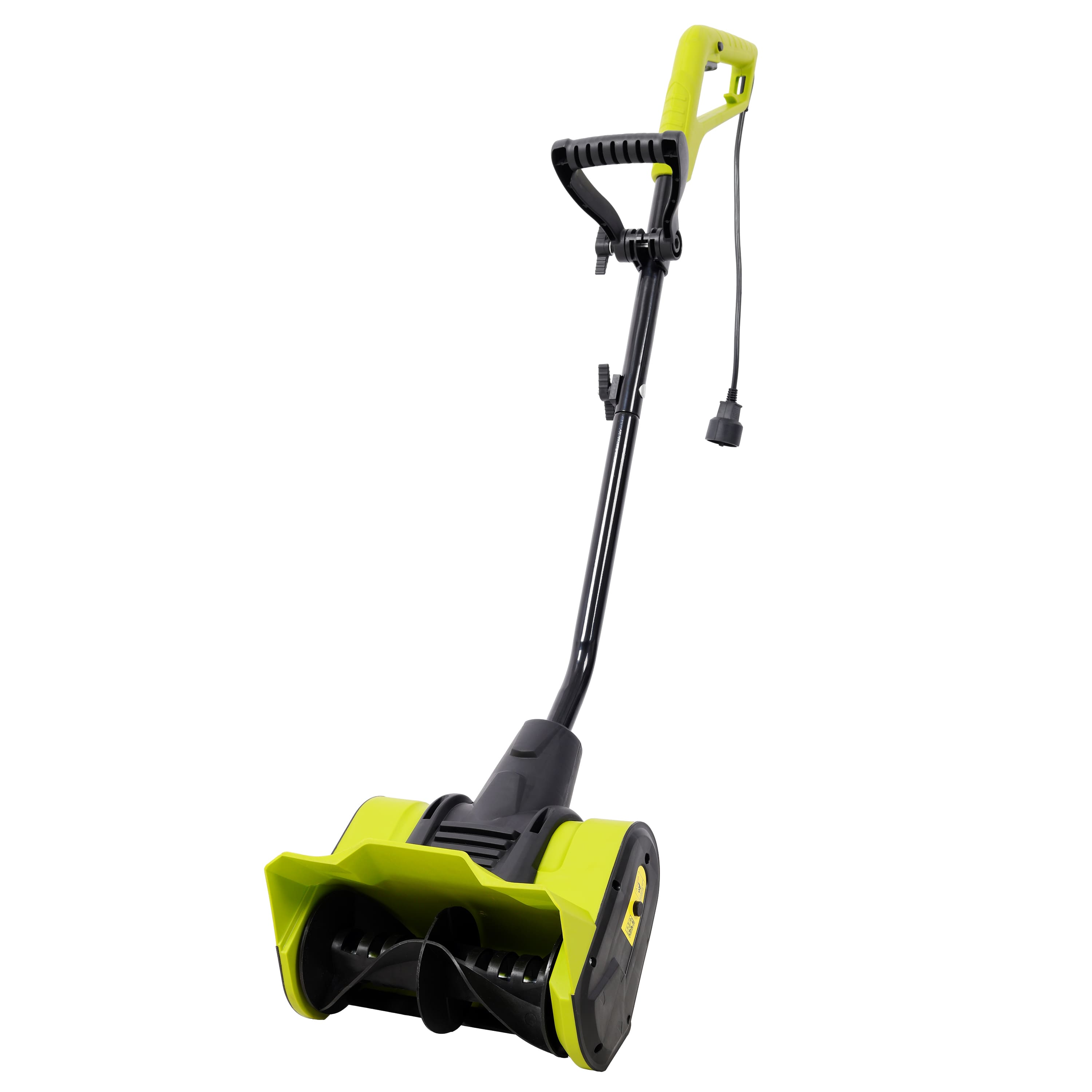 Z-Edge - 12-Inch Electric Snow Shovel, 10-Amp Corded Snow Blower, Lightweight Snow Thrower with Dual-Blade Auger for Sidewalk - Green