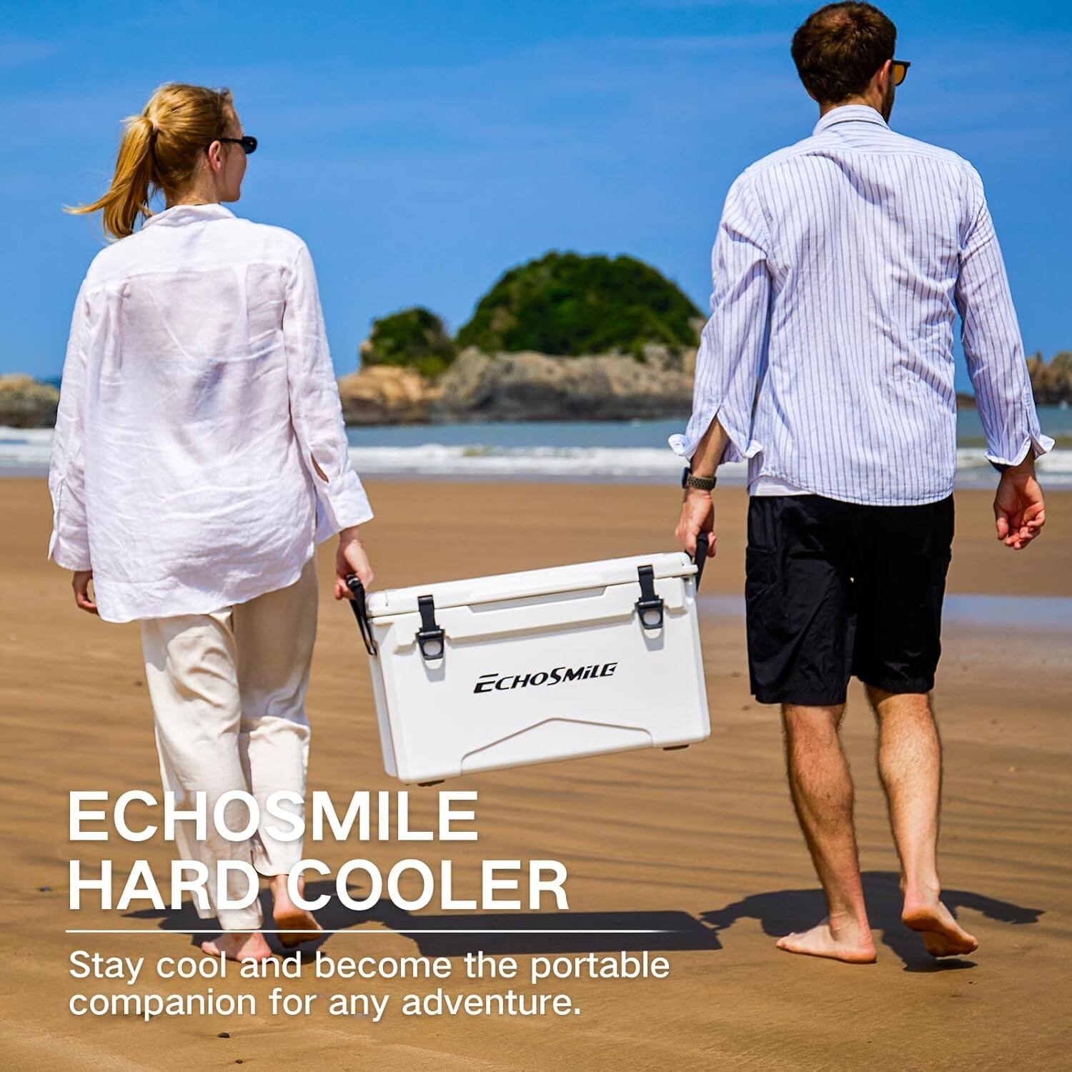 ECHOSMiLE HARD COOLER
Stay cool and become the portable companion for any adventure.