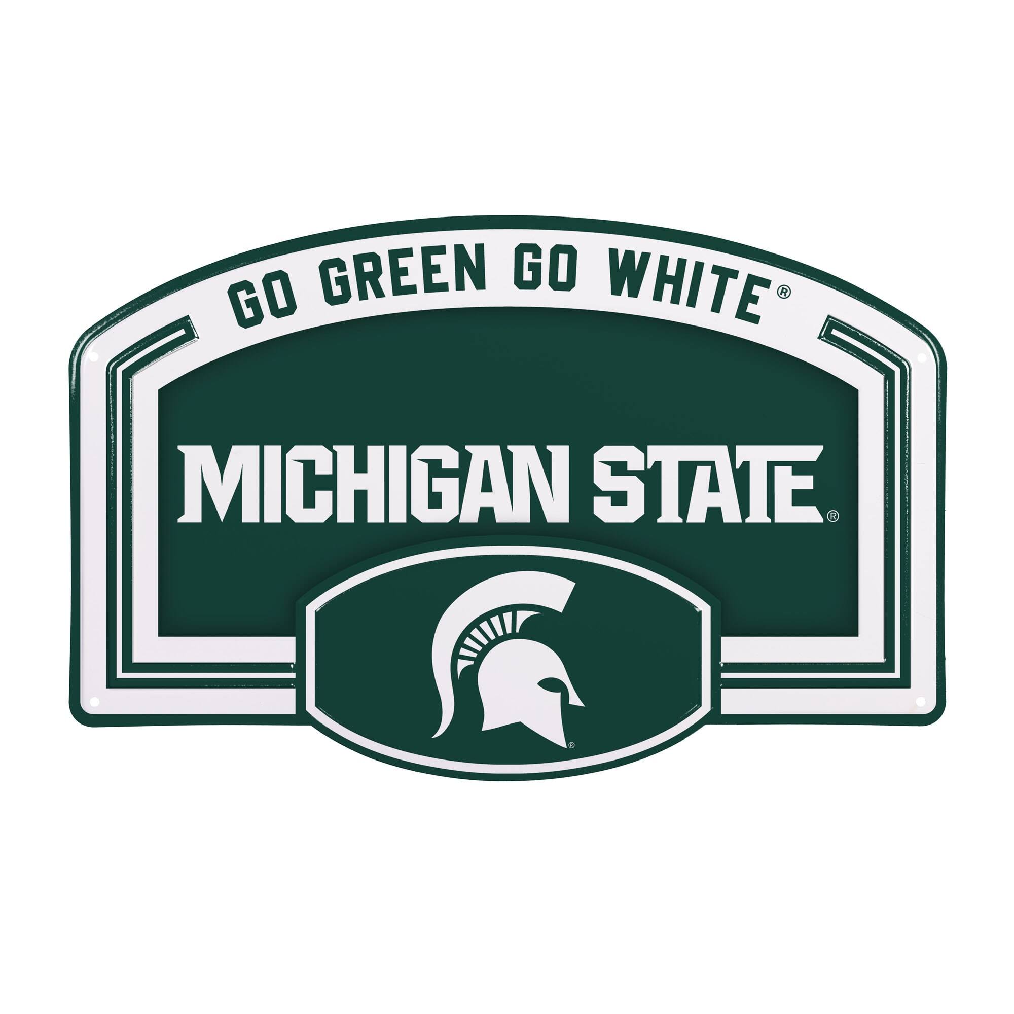Michigan State Spartans 11" x 17" Embossed USA Steel Buckle Wall Sign