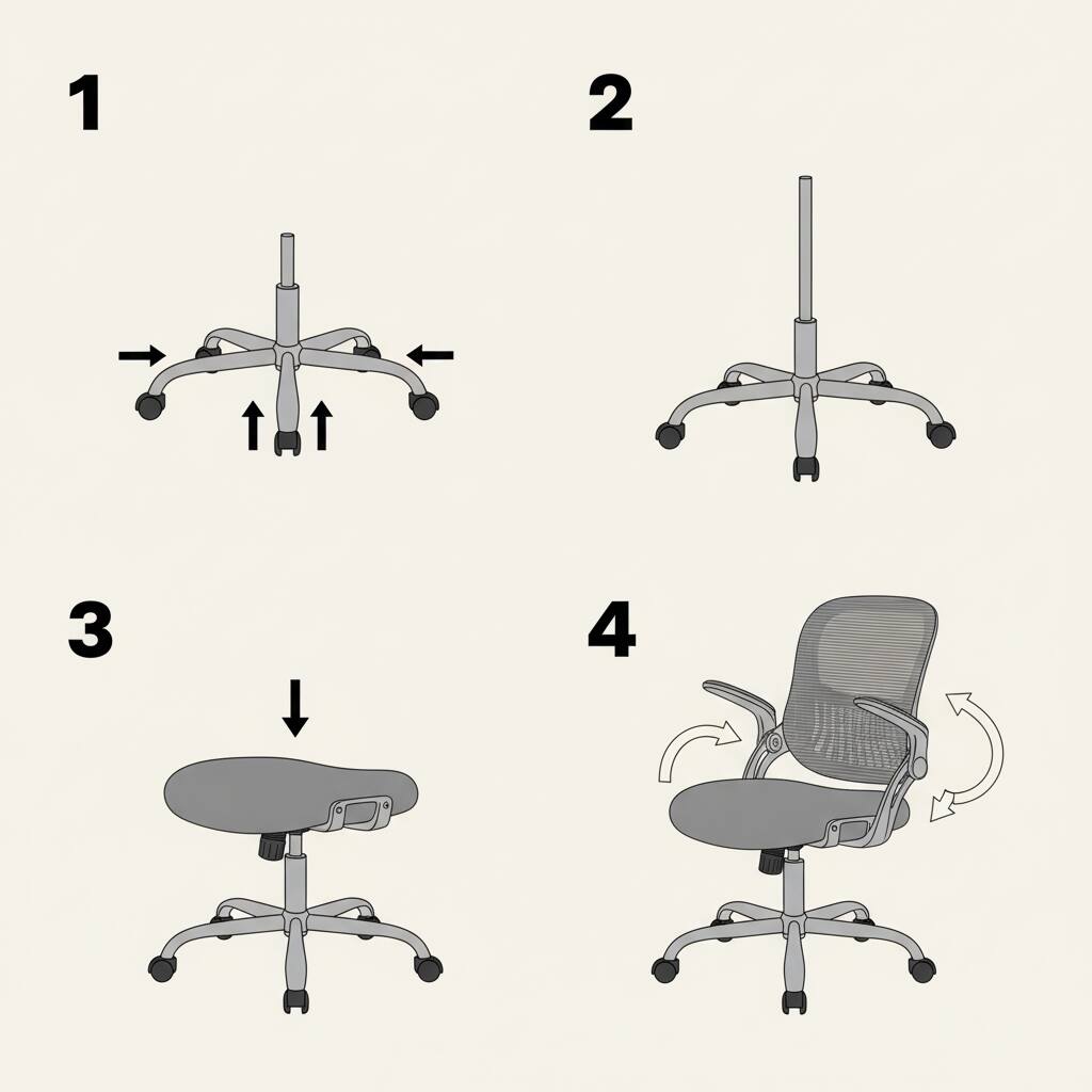 Alt View 2. AOITUN - Office Chair, Ergonomic Home Mesh Office Desk Chairs, with Adjustable Armrests, Black - Black.