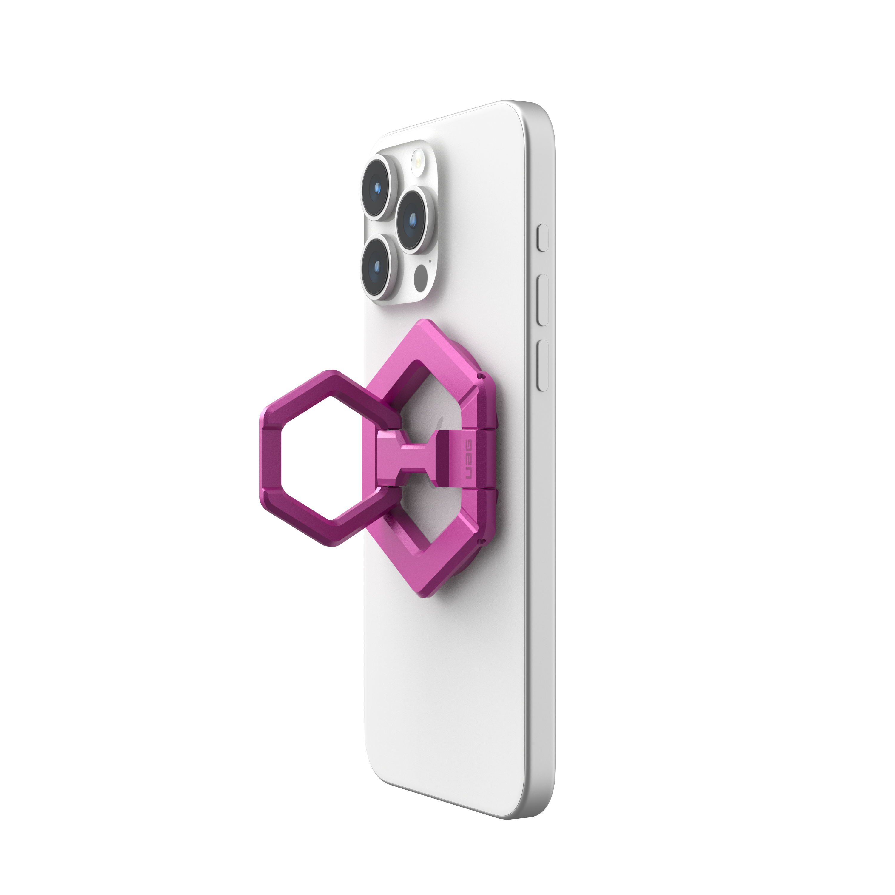 Angle. UAG - Magnetic Ring Stand - Orchid Pink.