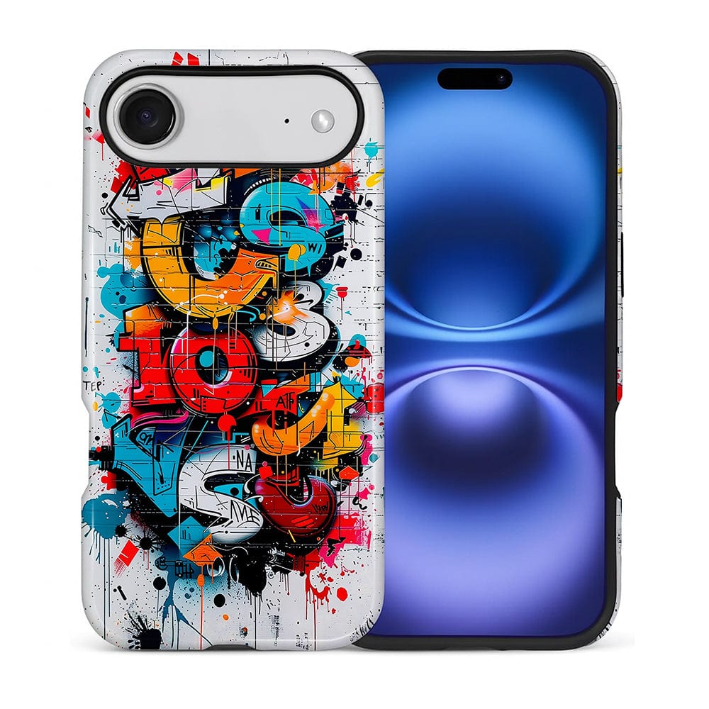 BUBM - Smartphone Case for iPhone - 2-Layer Durable Smartphone Protection Case - Graffiti Riot - Graffiti Riot for iPhone Air