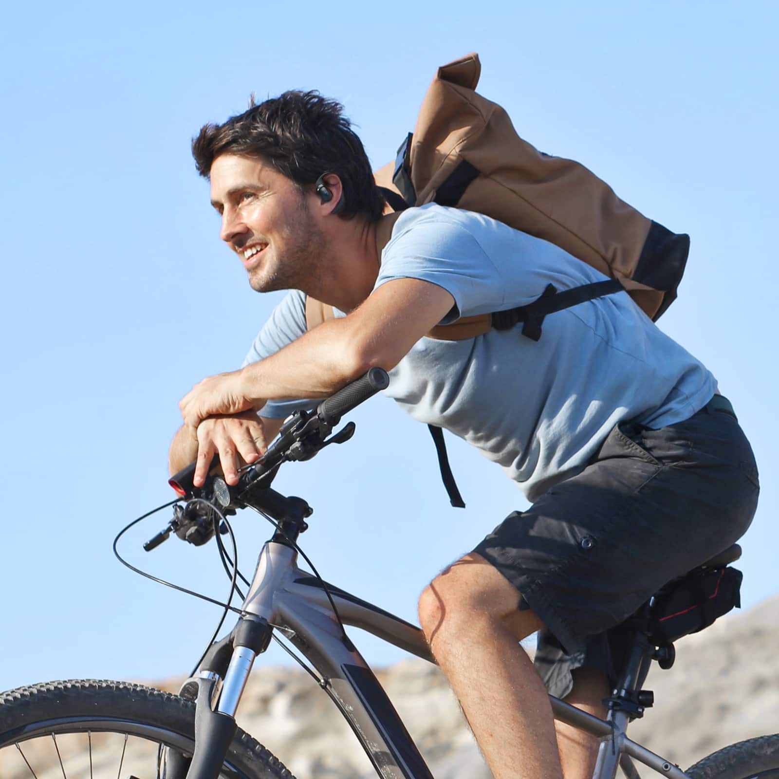 Alt View 9. Tronsmart - OpenFly 2 Pro Open-Ear Headphones, True Wireless Bluetooth Earphones with AI ENC 4 Mics Clear Calls, 40H Playtime, IPX5 - Black.