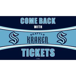 Evergreen Enterprises - Seattle Kraken 28" x 16" Come Back With Tickets Door Mat - Multicolor
