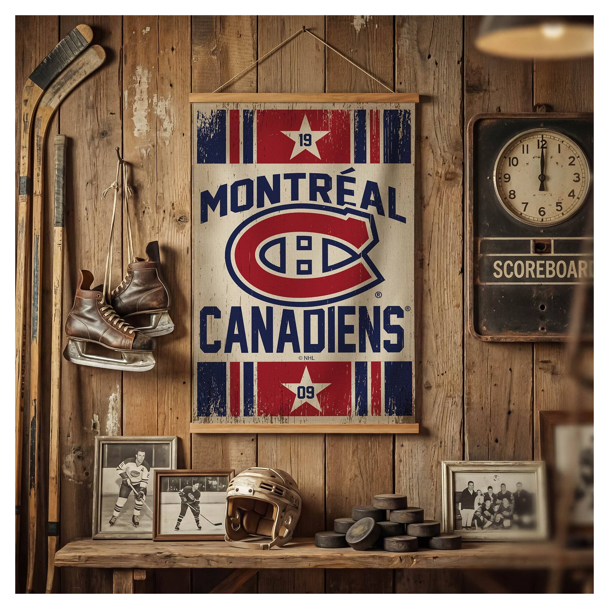 19 12 II I 10 2 9 3  
MONTREAL CANADIENS  
G: SCOREBOARD  
CANADIENS d NP 09