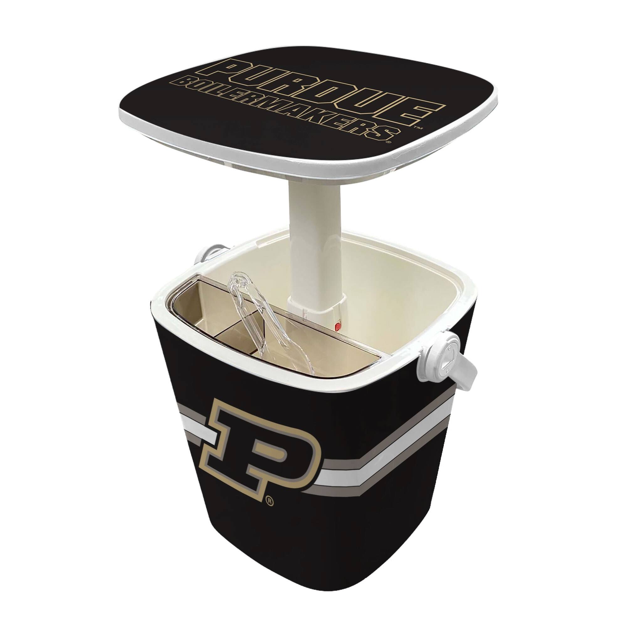 Alt View 1. Indigo Falls - Purdue Boilermakers 16-Quart Mini Cool Bar Cooler - White.