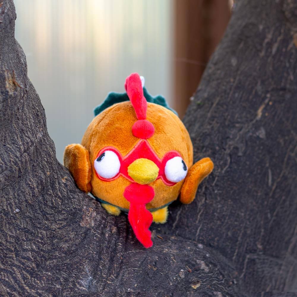 Alt View 1. Imaginary People - Slime Rancher 4.5 Inch Roostro Plush - Red.