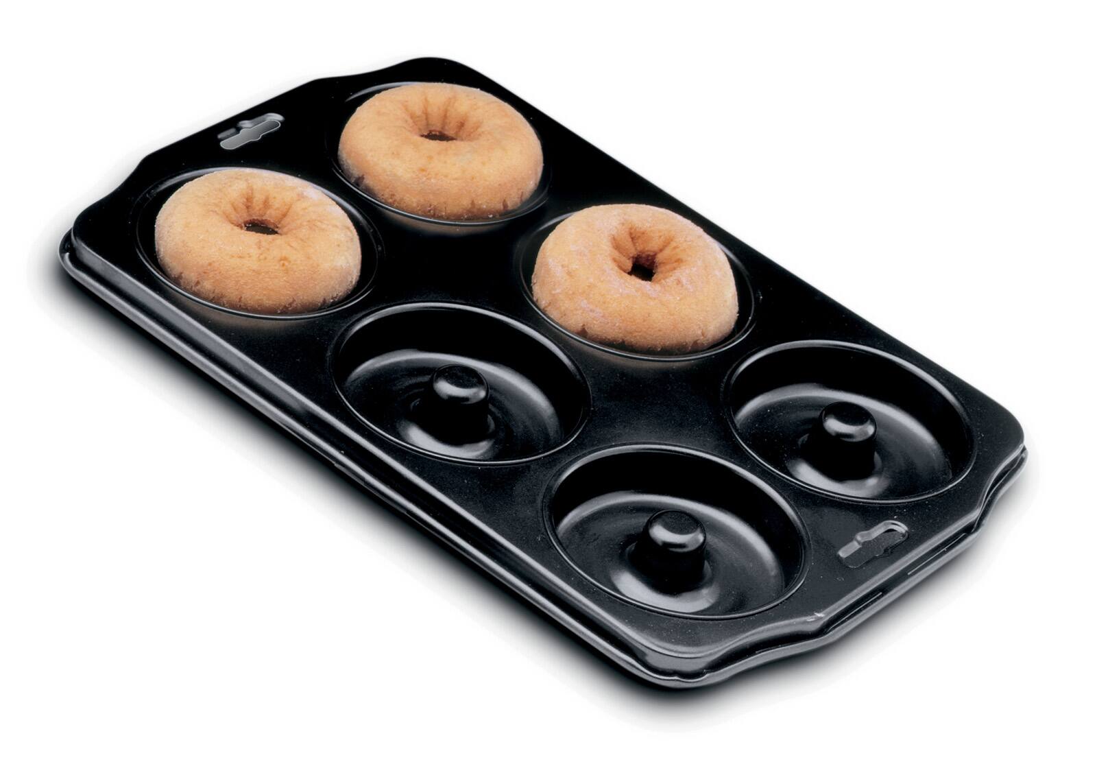 Alt View 4. Norpro - Nonstick 6-Cavity Donut Pan - Black.