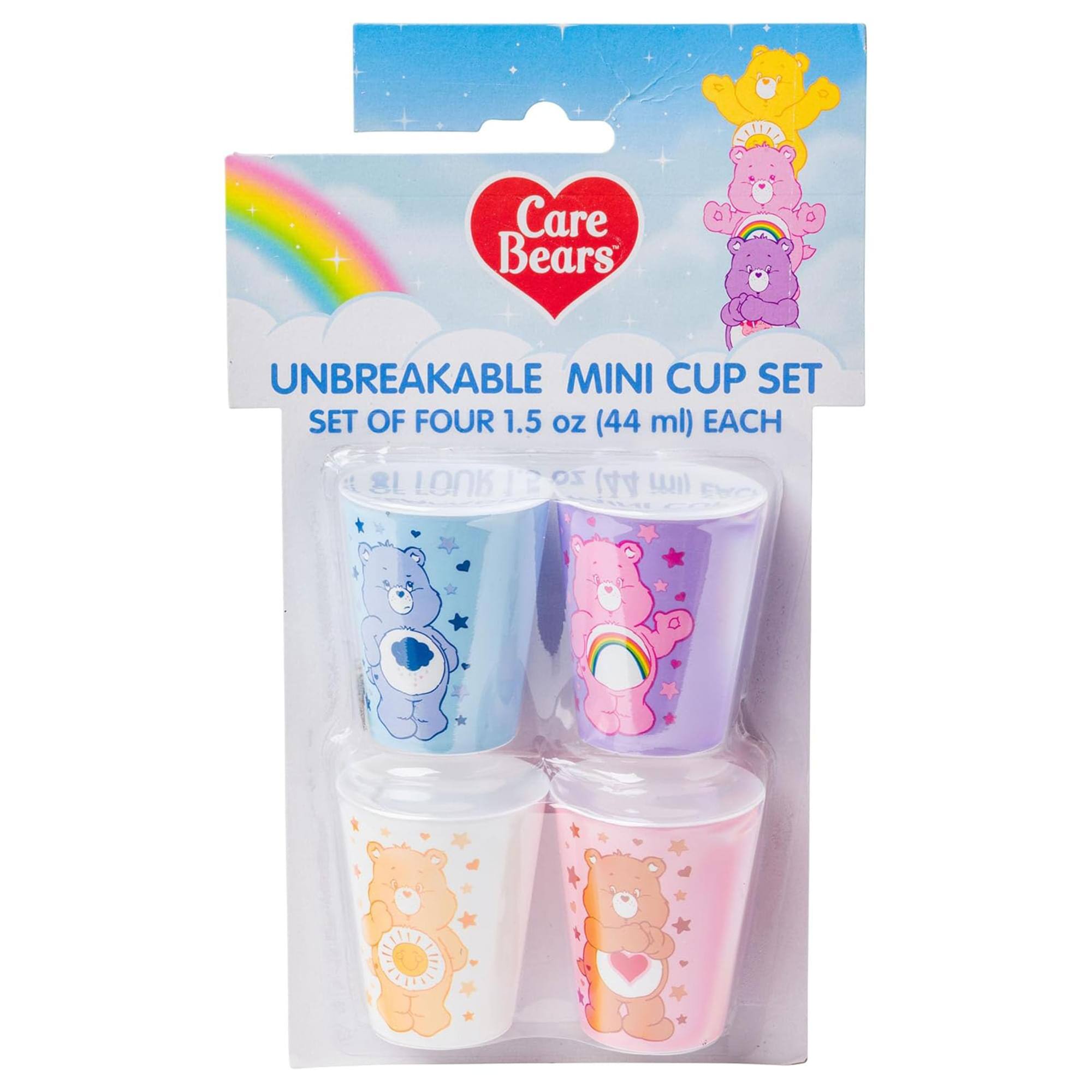 Care Bears  
UNBREAKABLE MINI CUP SET  
SET OF FOUR 1.5 oz (44 ml) EACH