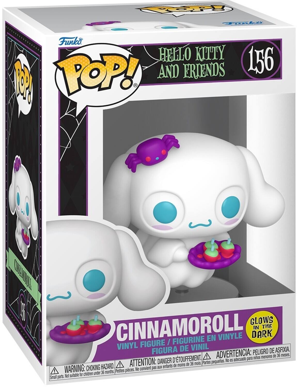 POP!
Funko
HELLO KITTY AND FRIENDS 156
CINNAMOROLL
VINYL FIGURE / FIGURINE EN VINYLE / FIGURA DE VINIL
GLOWS IN THE DARK
WARNING: CHOKING HAZARD. Small parts. Not suitable for children under 36 months.
