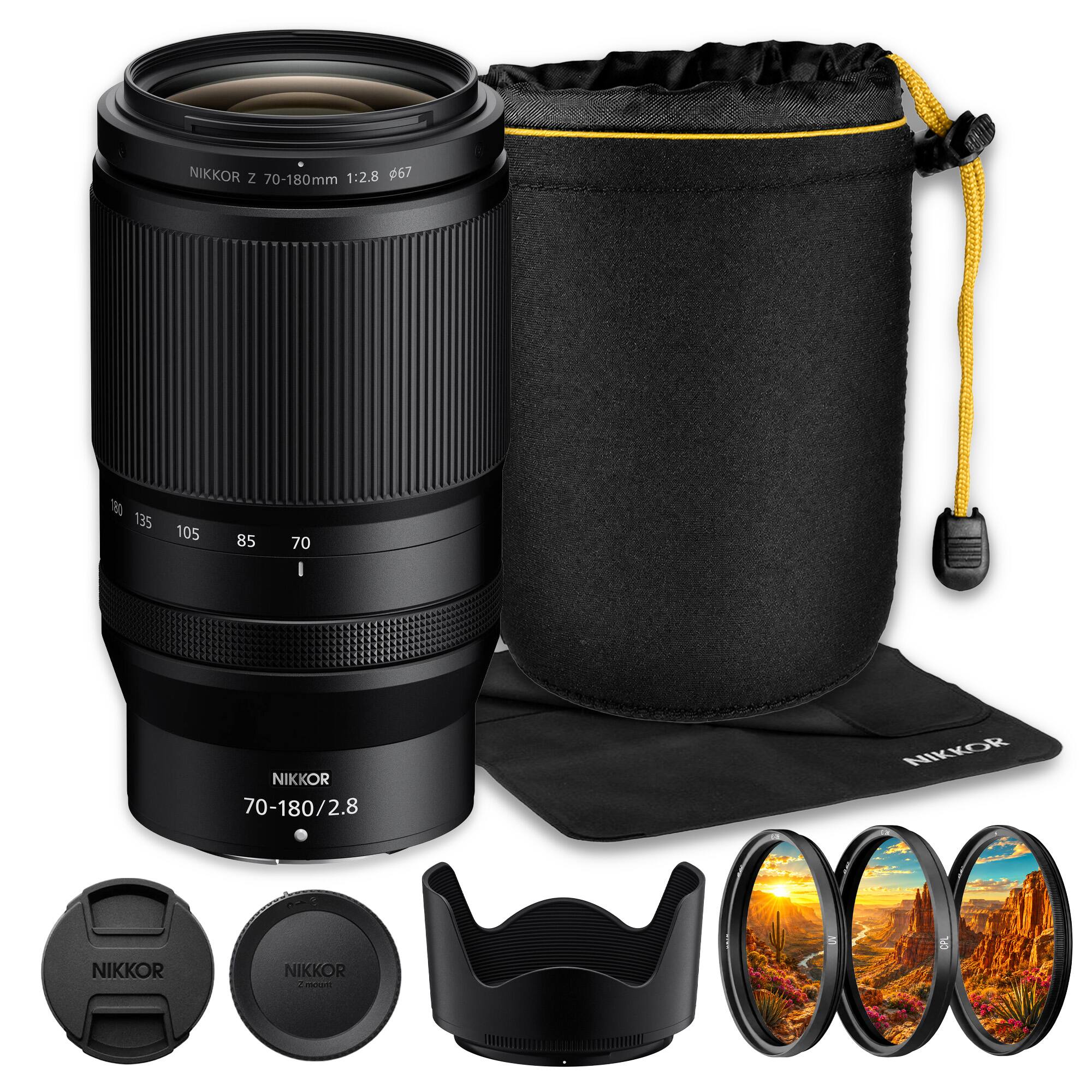 NIKKOR Z 70-180mm 1:2.8 67  
180 135 105  
85  
70  
NIKKOR 70-180/2.8  
NIKKOR  
NIKKOR  
NIKKOR 2 mount  
UV  
CPL