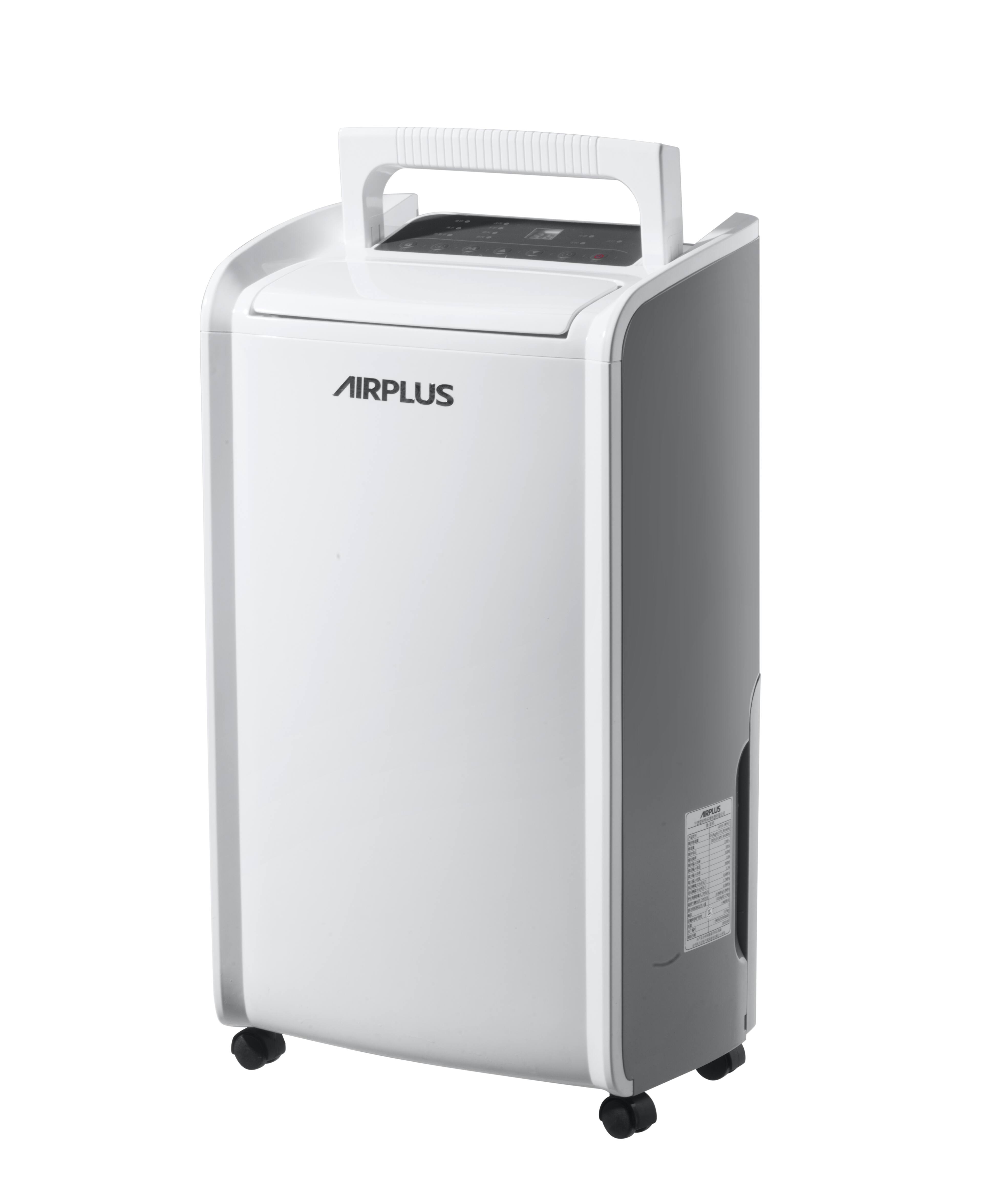 Left. Airplus - AIRPLUS 35-Pint Dehumidifier with Drain Hose, 2.5L Tank, WiFi, Auto Defrost, White.