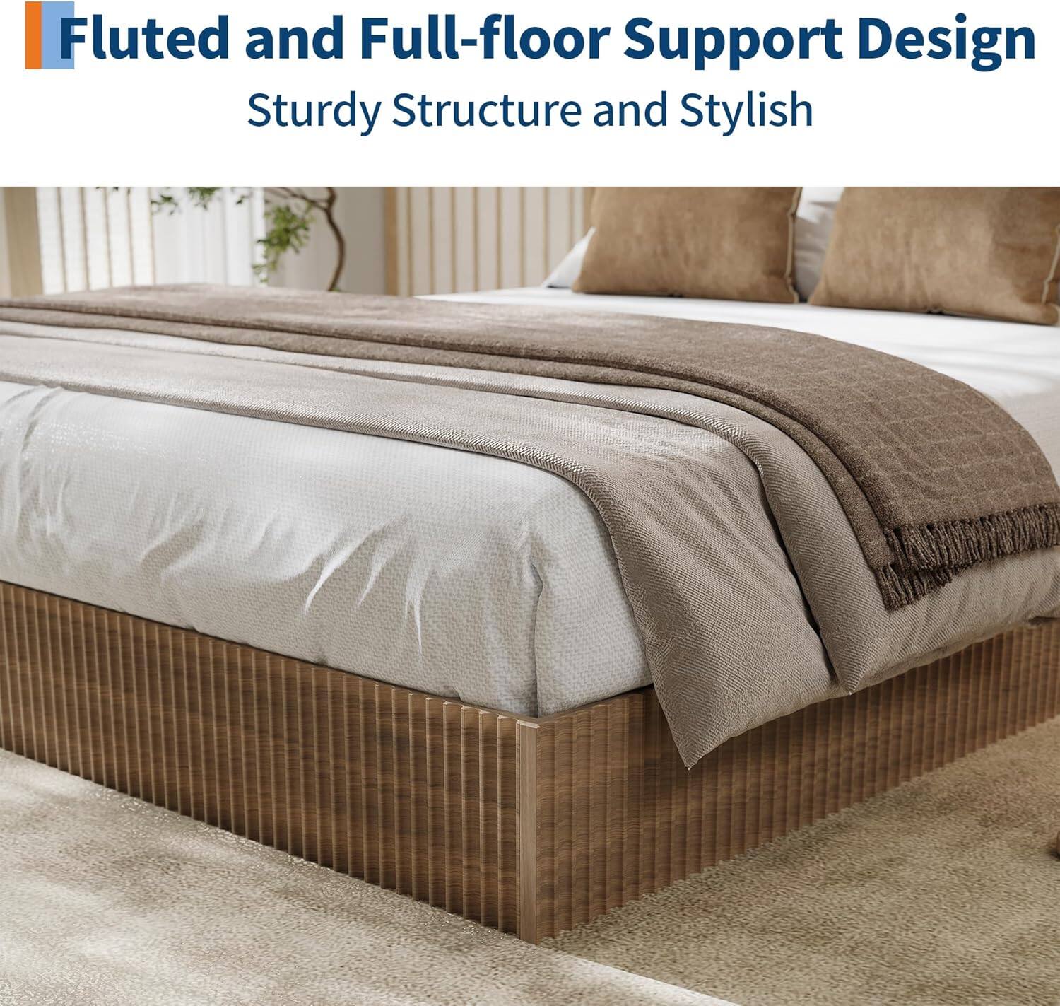 Fluted and Full-floor Support Design  
Sturdy Structure and Stylish