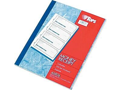 Tops  
Money Receipt  
Carbonless  
200 Sets Numbered  
Duplicate  
46806