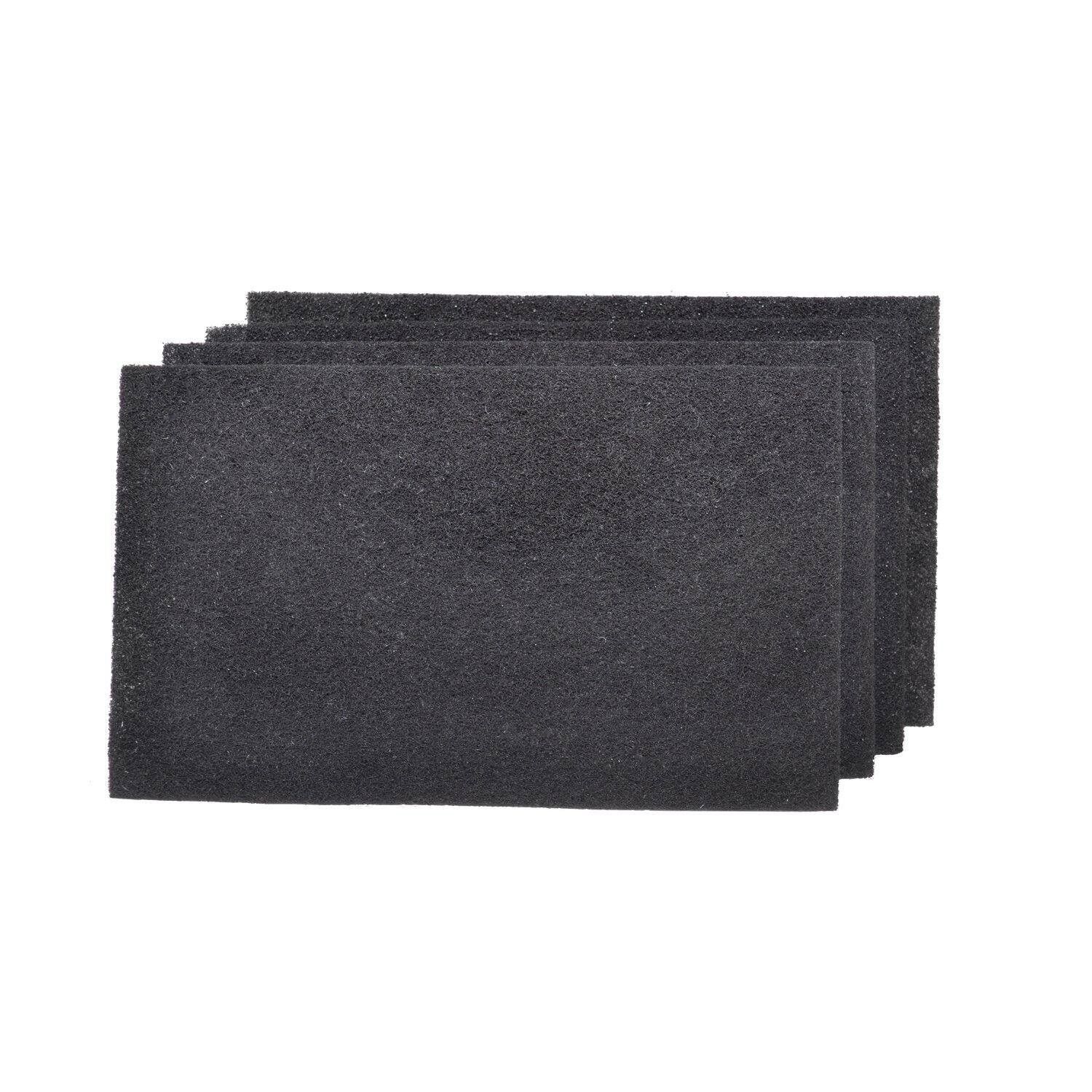 Left. HQRP - 4-Pack Carbon Pre-Filters for GermGuardian AC4100 AC4150PCA AC4150BCA - Replaces FLT11CB4.