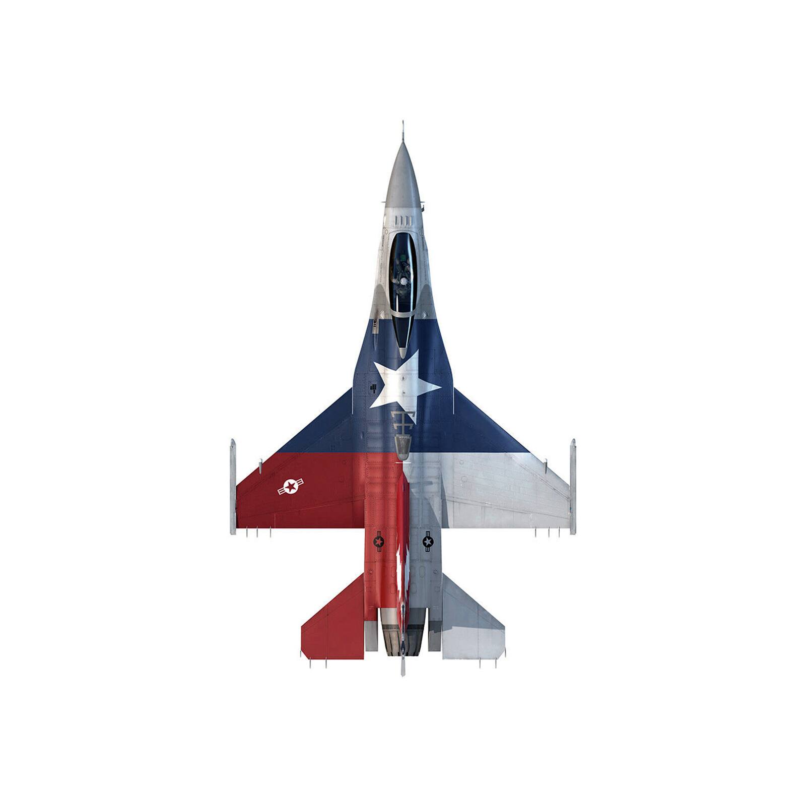 Alt View 3. Air Force 1 - Lockheed F-16C Fighting Falcon Fighter Aircraft "75th Anniversary" (2019) US Air Force 1/100 Model by Air Force 1.