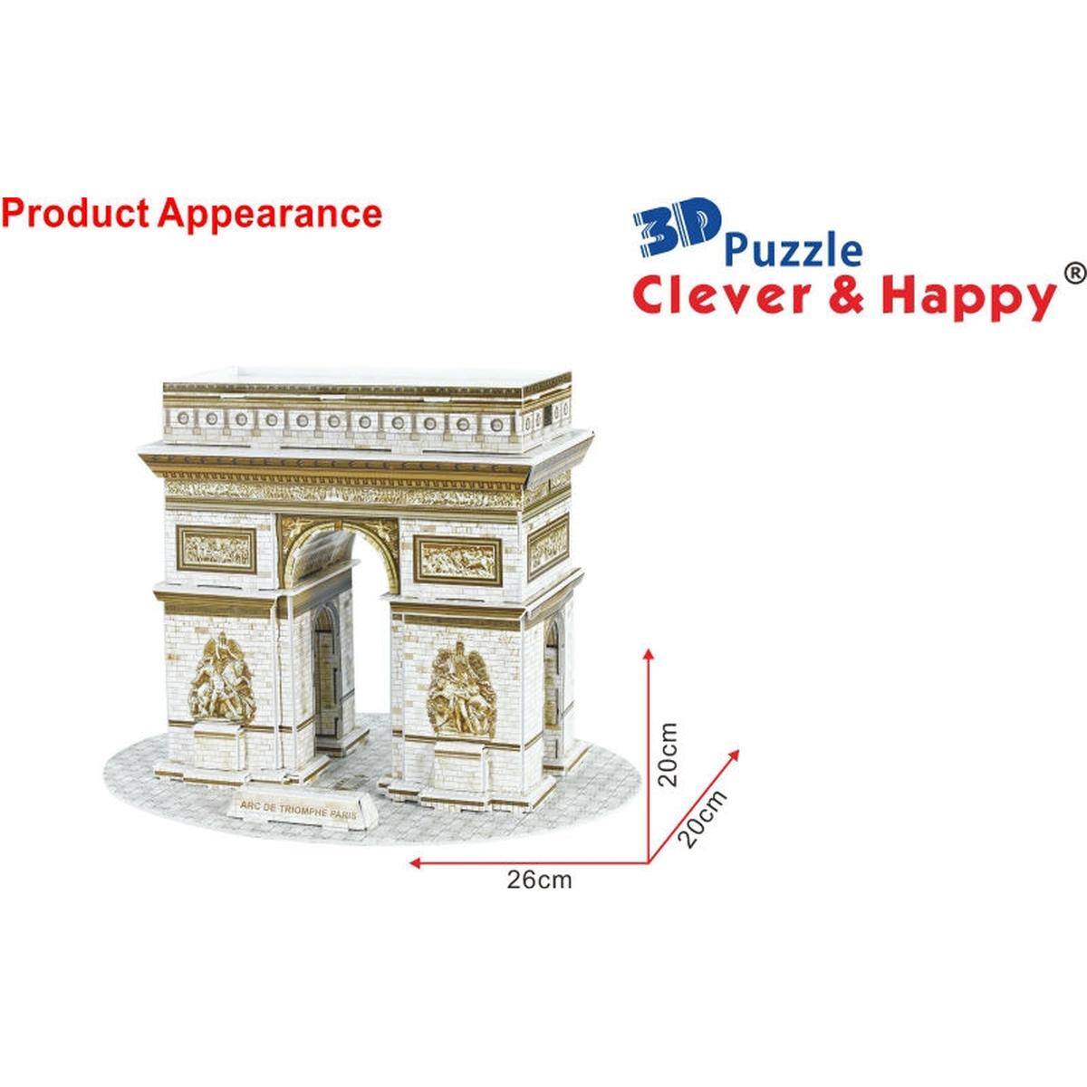 Product Appearance

3D Puzzle
Clever & Happy

ARC DE TRIOMPHE PARIS

26cm
20cm
20cm