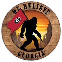 Fan Creations - Georgia Bulldogs 12'' We Believe Bigfoot Circle Sign - Multicolor