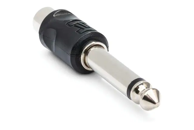 Front. HOSA - Adapters, RCA to 1/4 in. TS, 2 Pc Misc Cords Cables Headphones.