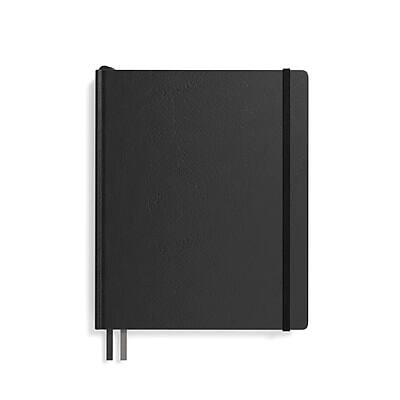 Alt View 3. TRU RED - Large Flexible Cover Graph Journal - Black.