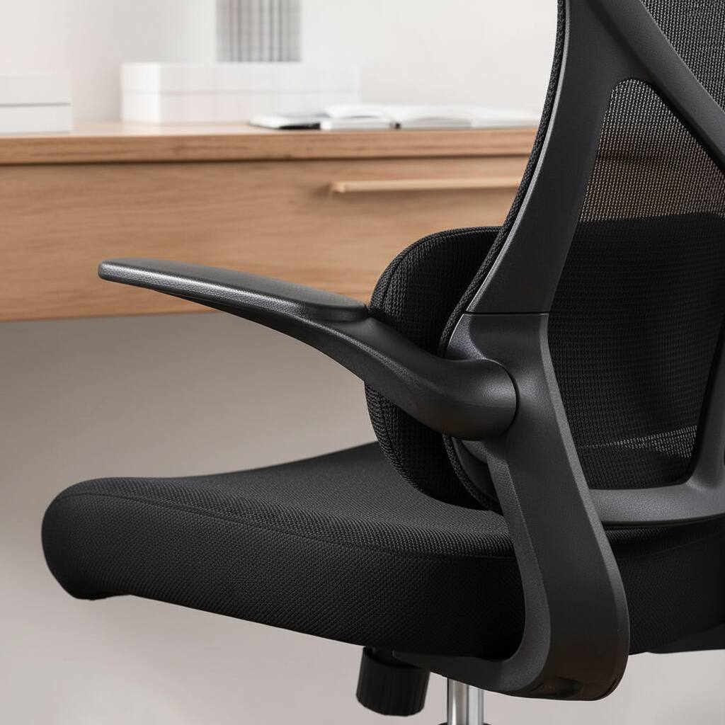 Left. AOITUN - Ergonomic Office Desk Computer Chair - Black.