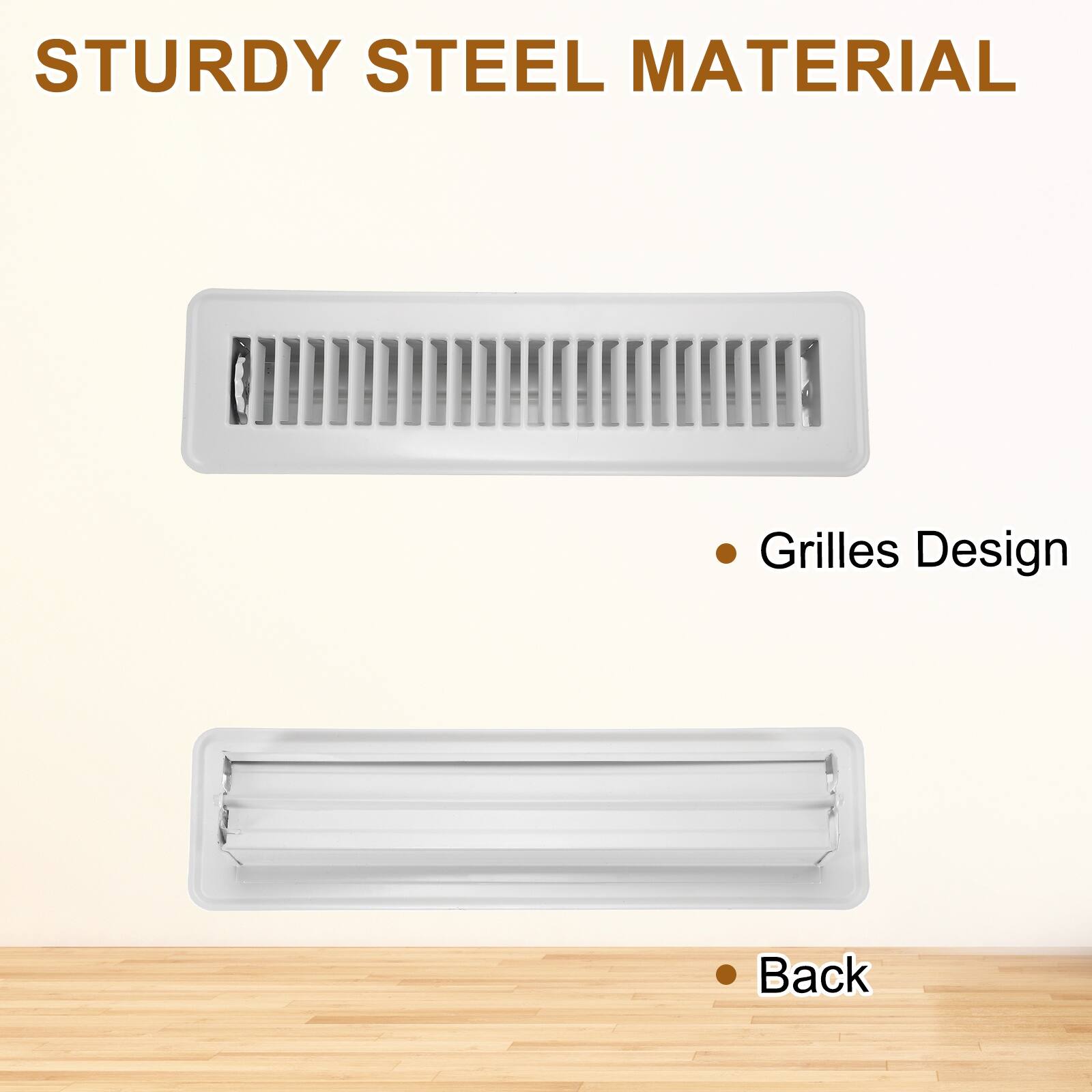 STURDY STEEL MATERIAL

- Grilles Design
- Back