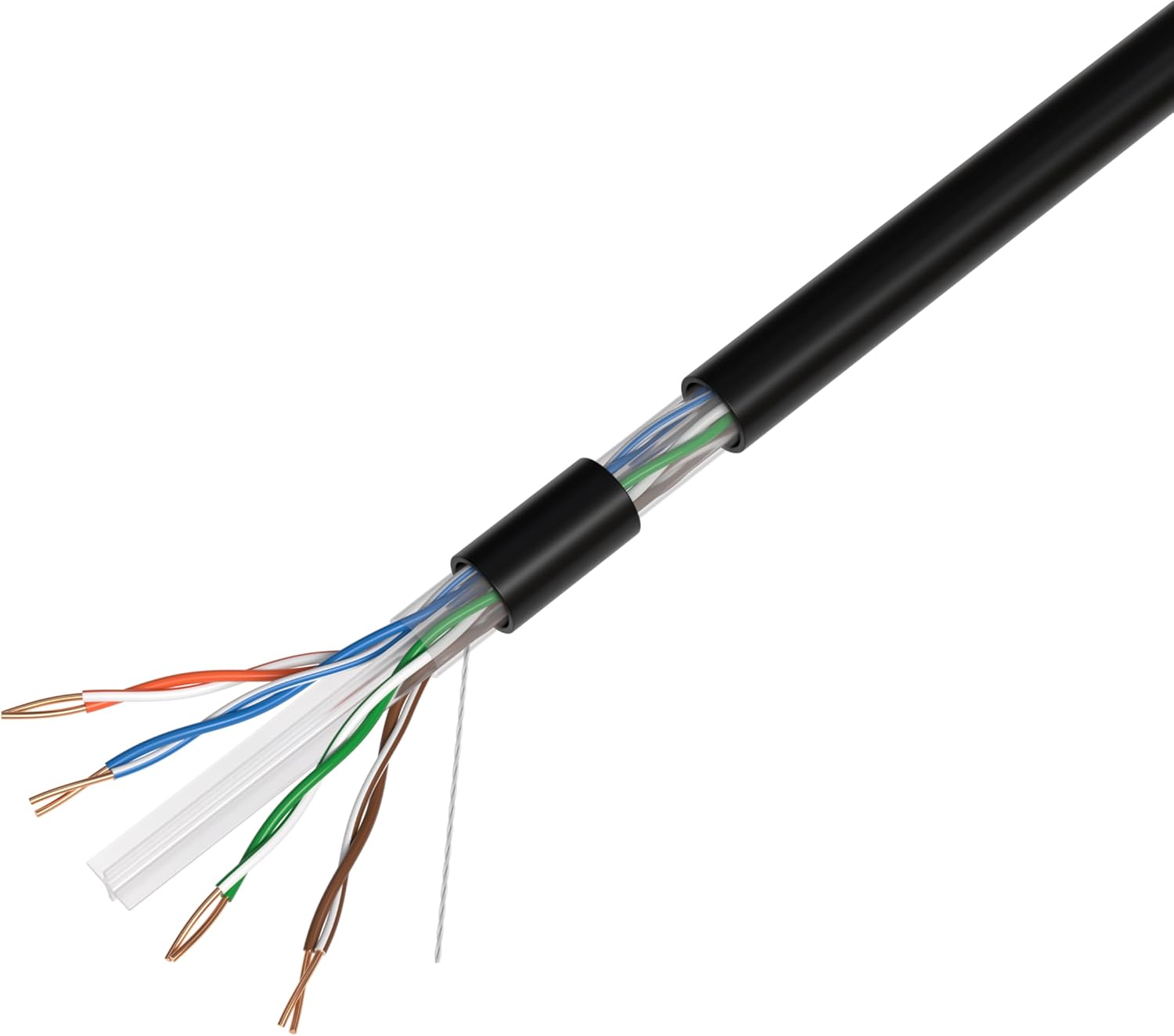 Front. Cables Direct Online - CAT6 500FT Outdoor Direct Burial Ethernet Cable 23AWG 550MHz UTP CCA Solid Bulk Network Wire UV Resistant.